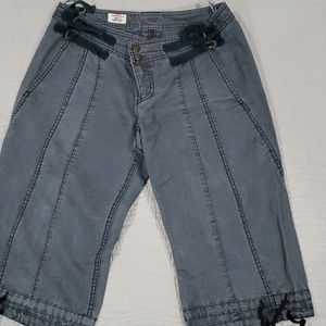 Free People Cropped Capri Shorts Pants